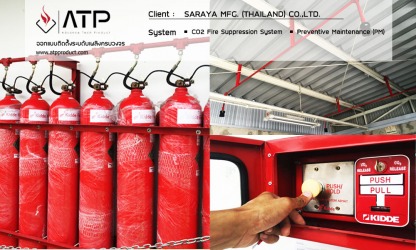 ระบบดับเพลิงอัตโนมัตด้วยก๊าซ CO2 (Fire suppression systems) - ออกแบบติดตั้งระบบดับเพลิง แอดวานซ์ เทค โพรดักท์